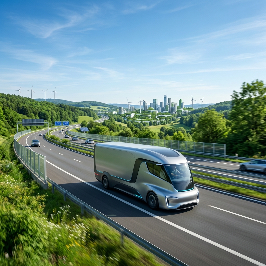 Sustainable Electric Delivery Truck